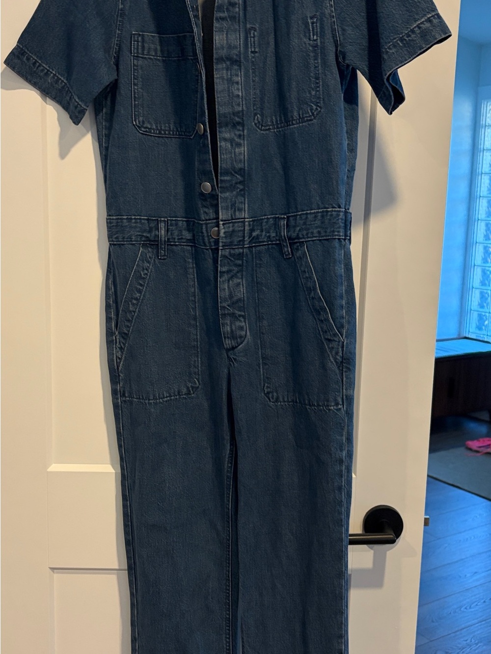 Everlane Women Dark Blue Denim Jumpsuit